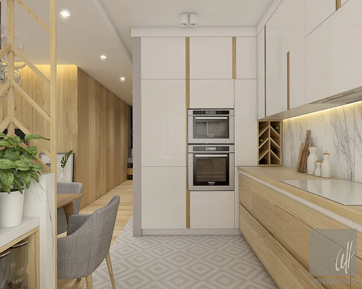 Apartament w Krakowie (51m2) - wizualizacja 2